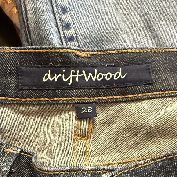 DRIFTWOOD classic wash distressed skinny jeans 28 - Picture 2 of 6